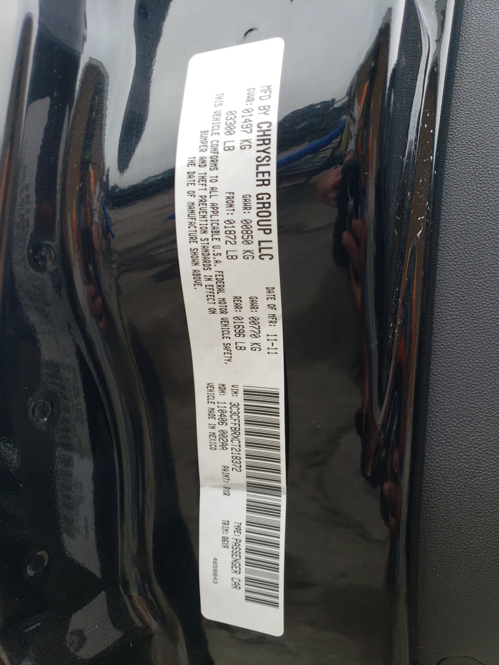 3C3CFFBRXCT218372 2012 Fiat 500 Sport