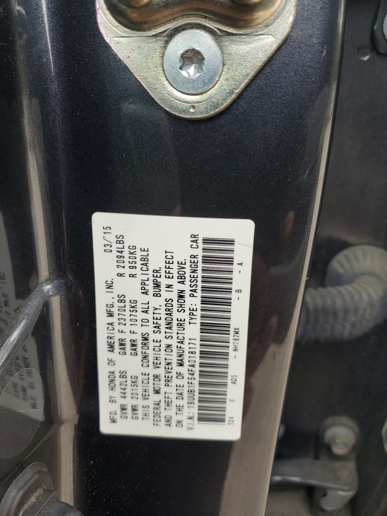 19UUB1F54FA018171 2015 Acura Tlx Tech