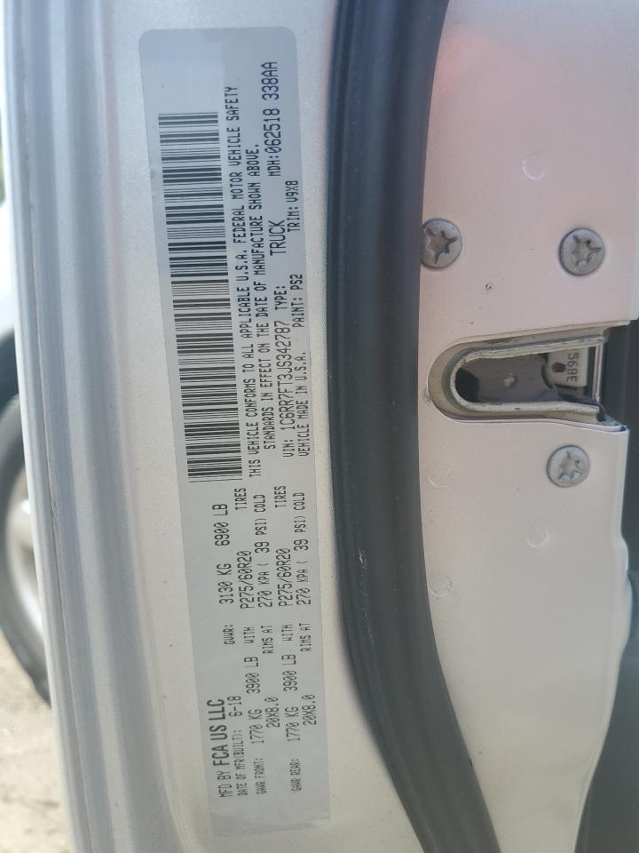 2018 Ram 1500 St VIN: 1C6RR7FT3JS342787 Lot: 63673094