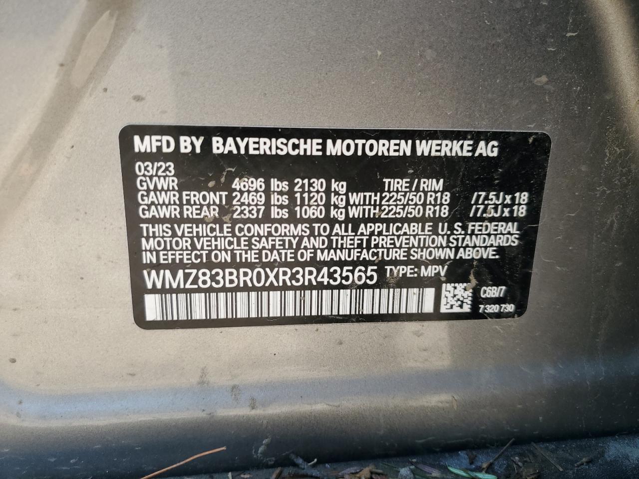 2024 Mini Cooper S Countryman All4 VIN: WMZ83BR0XR3R43565 Lot: 63041874