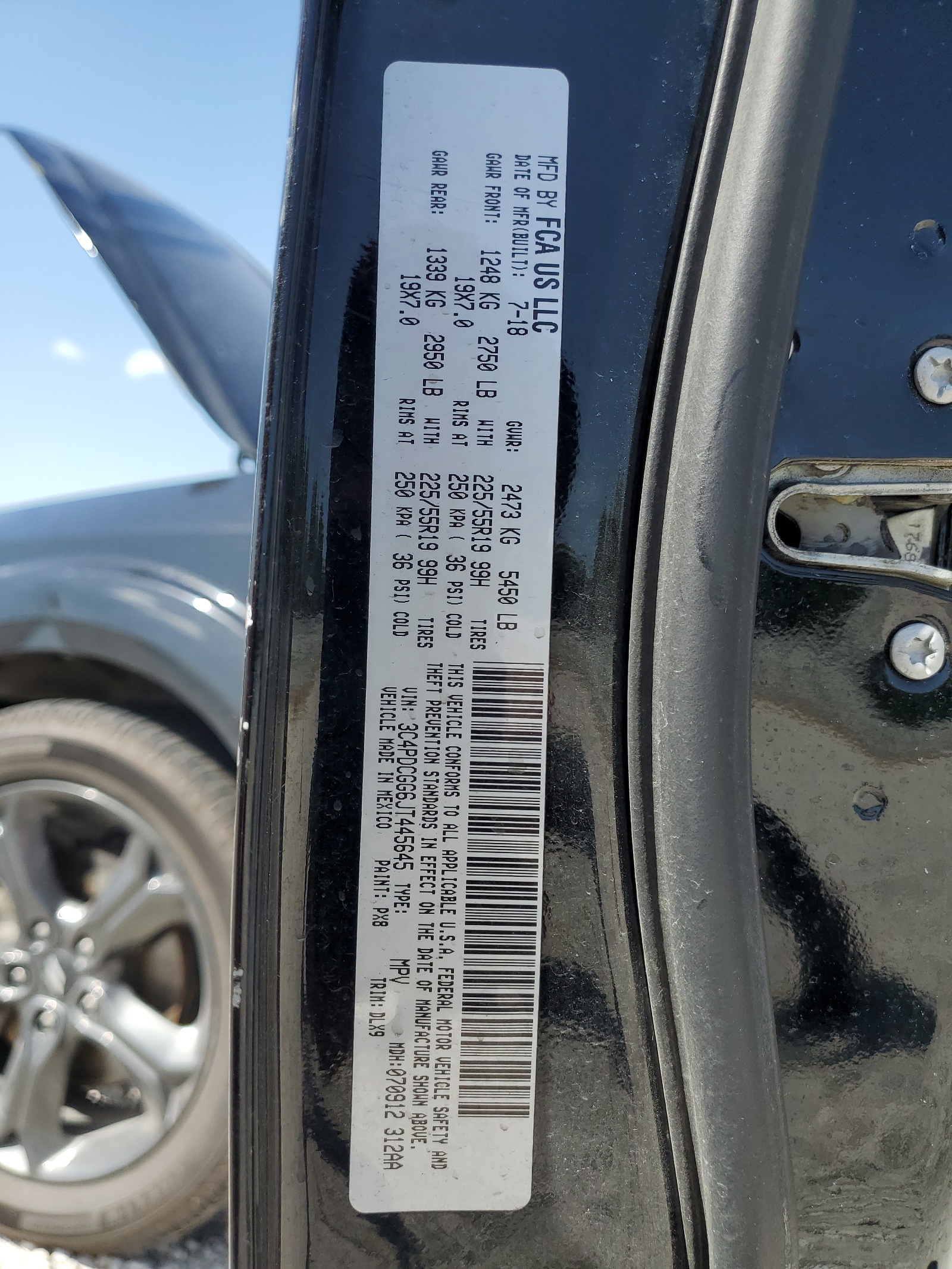 3C4PDCGG6JT445645 2018 Dodge Journey Crossroad