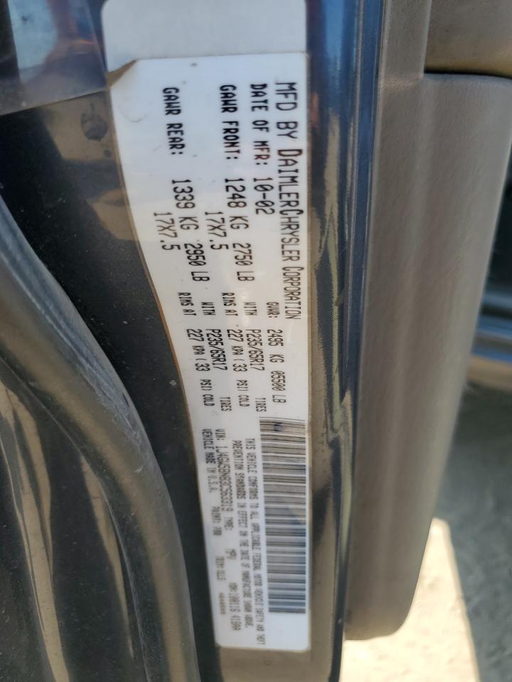 2003 Jeep Grand Cherokee Limited VIN: 1J4GW58N83C563319 Lot: 63089564