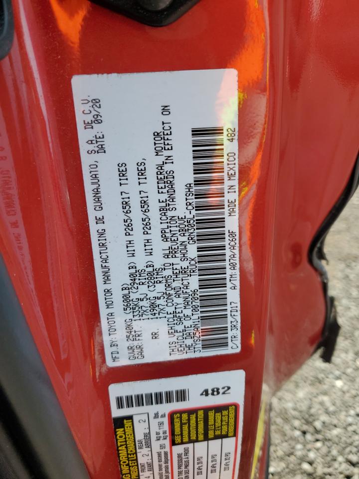 2020 Toyota Tacoma Access Cab VIN: 3TYSZ5AN1LT007096 Lot: 62990224