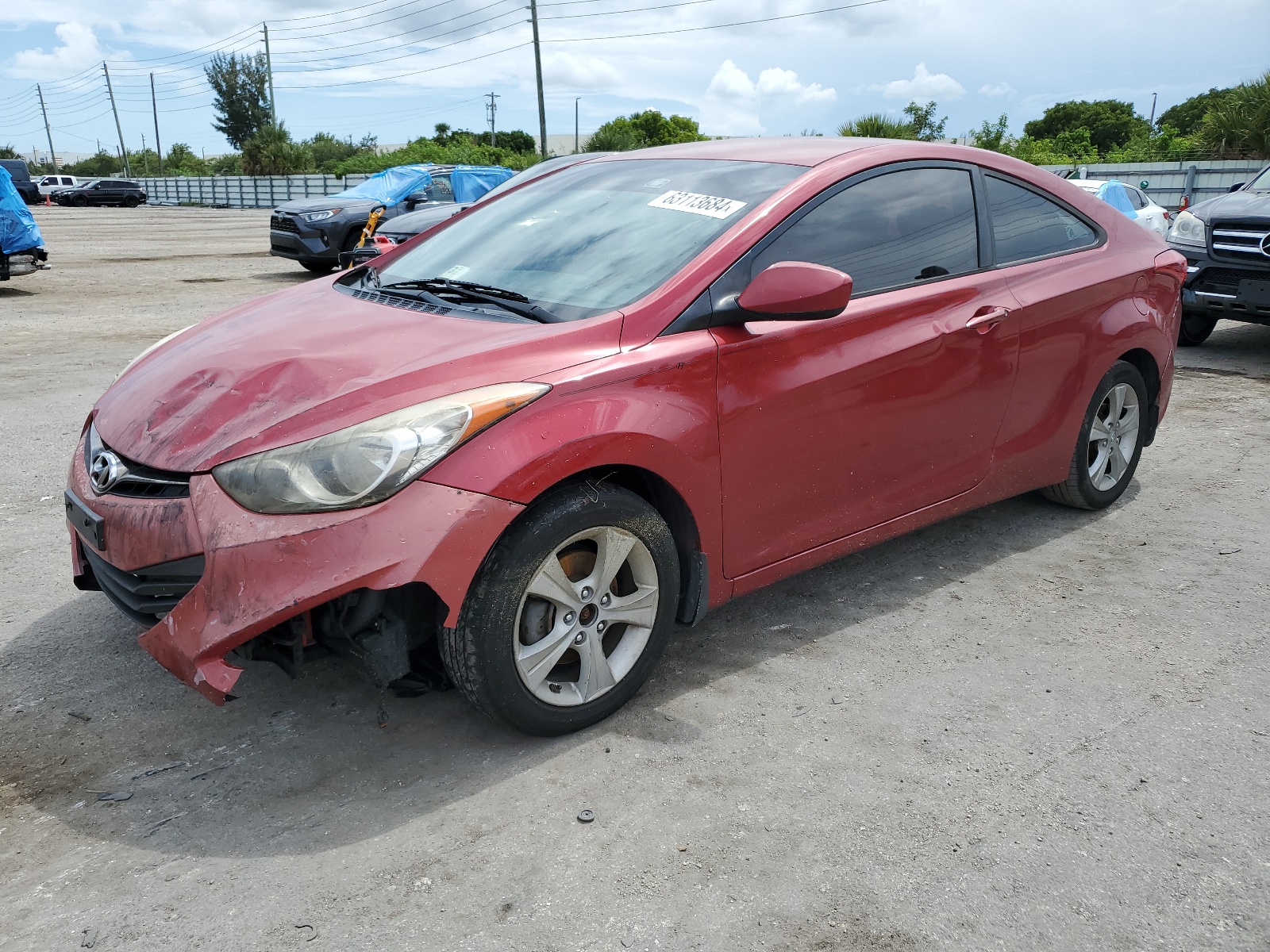 KMHDH6AE2DU023698 2013 Hyundai Elantra Coupe Gs