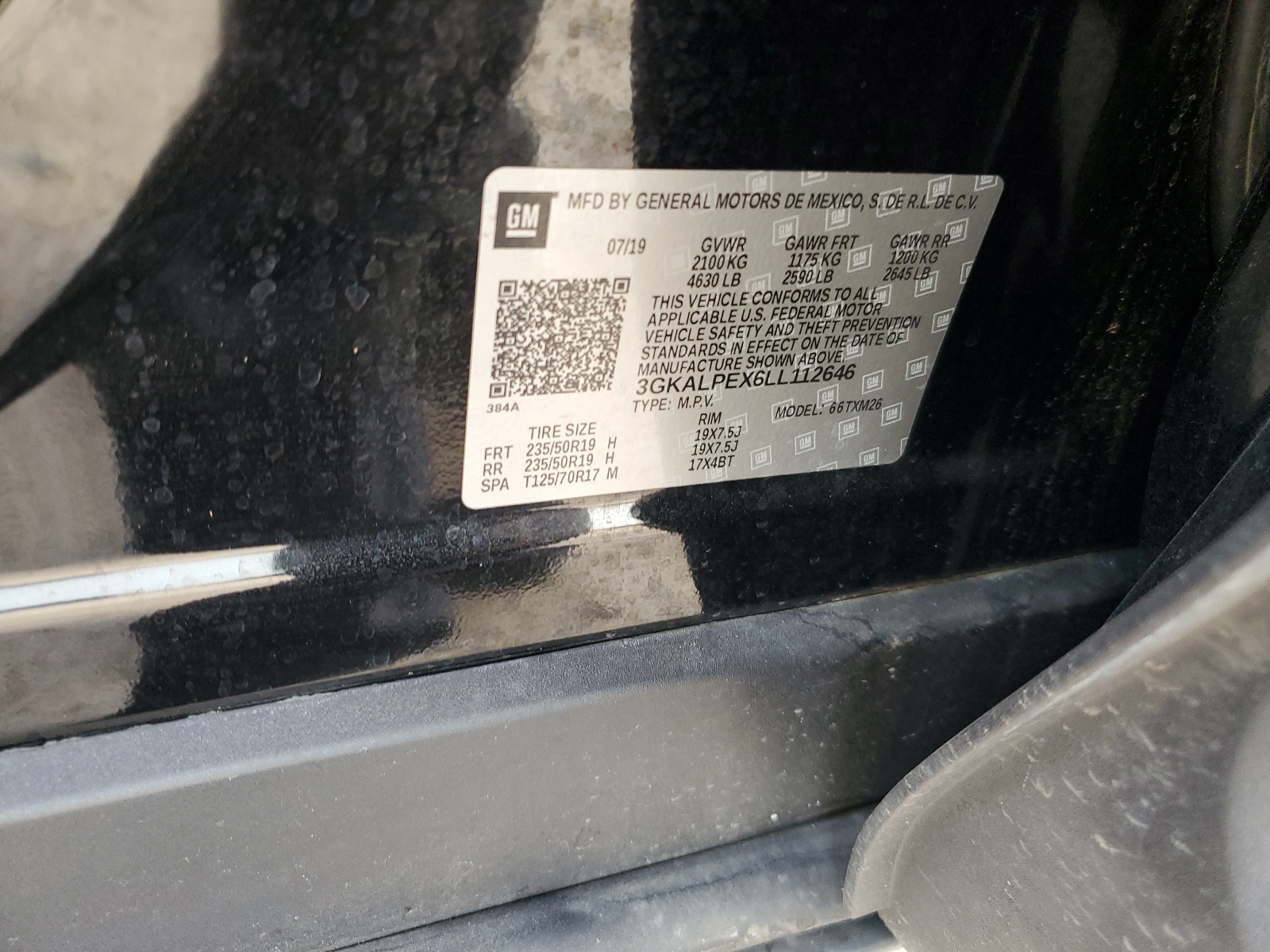 3GKALPEX6LL112646 2020 GMC Terrain Slt