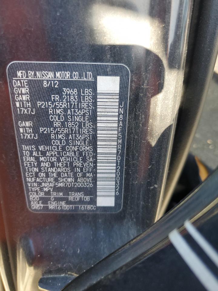 2013 Nissan Juke S VIN: JN8AF5MR7DT200326 Lot: 63178904