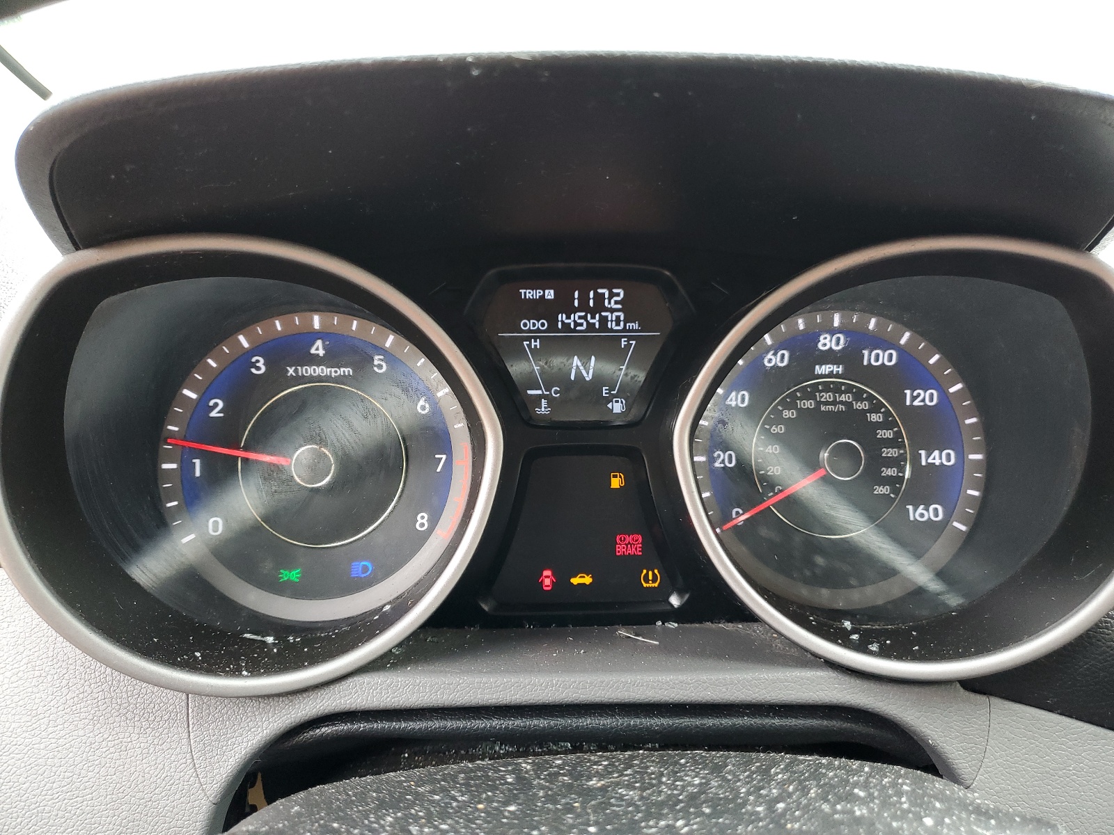 KMHDH4AE6DU582742 2013 Hyundai Elantra Gls