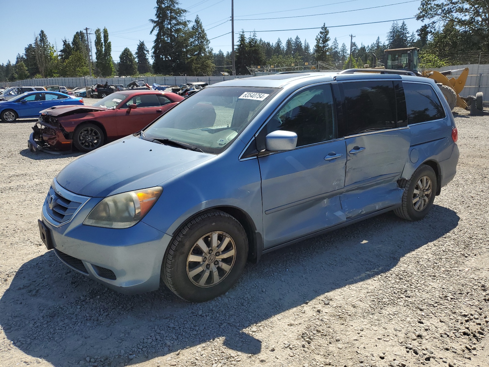 5FNRL38648B076102 2008 Honda Odyssey Exl