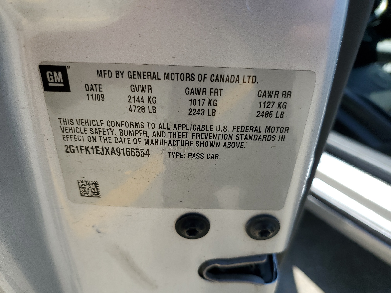 2G1FK1EJXA9166554 2010 Chevrolet Camaro Ss