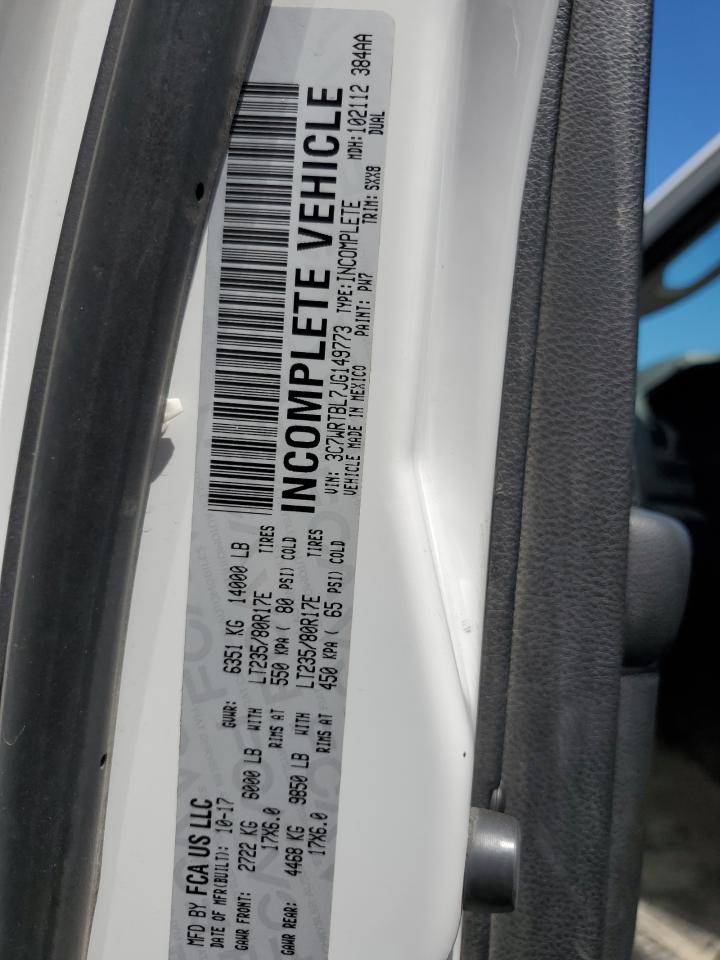 2018 Ram 3500 VIN: 3C7WRTBL7JG149773 Lot: 61005314