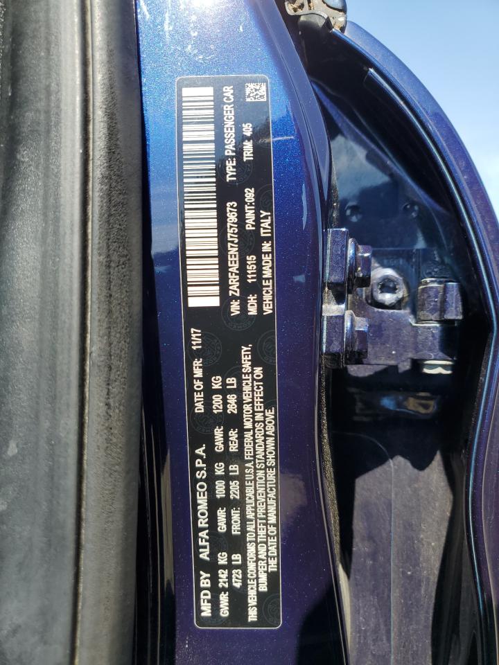 2018 Alfa Romeo Giulia Ti Q4 VIN: ZARFAEEN7J7579673 Lot: 62952294