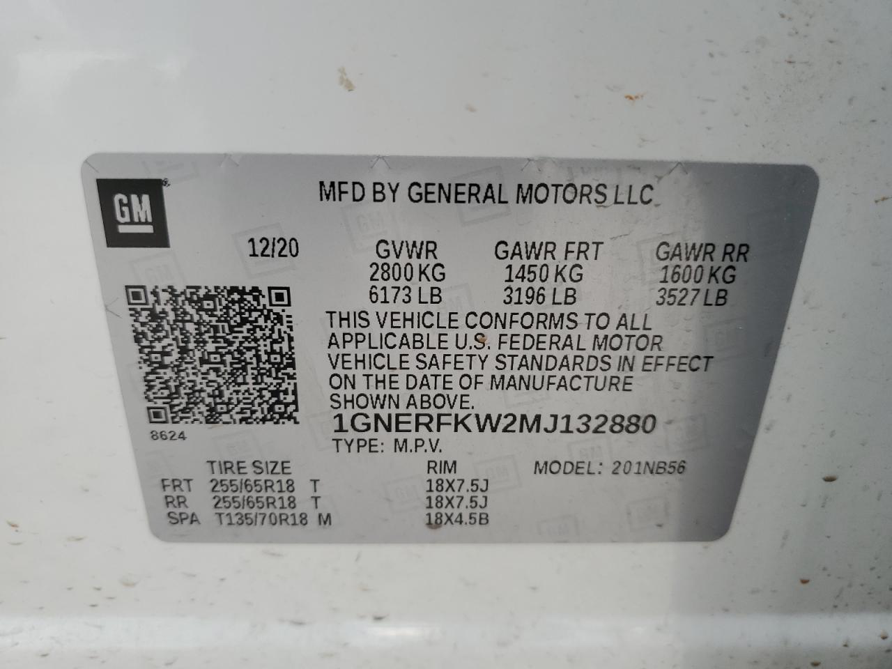 2021 Chevrolet Traverse Ls VIN: 1GNERFKW2MJ132880 Lot: 63409244