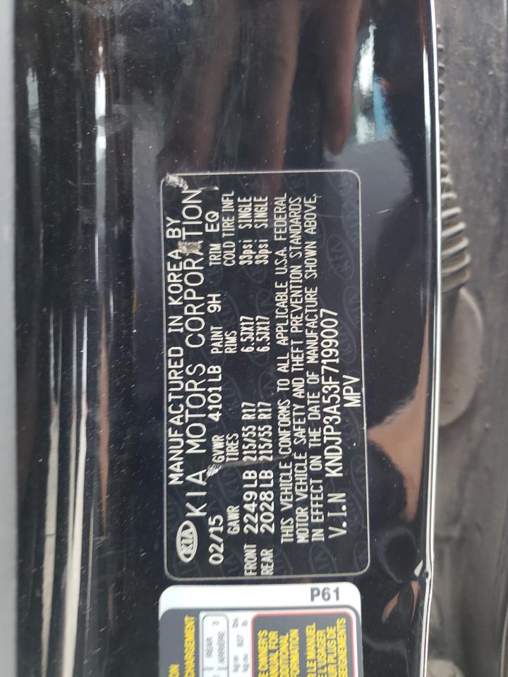 2015 Kia Soul + VIN: KNDJP3A53F7199007 Lot: 63835874