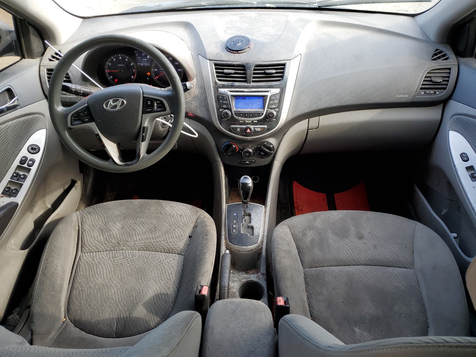 2012 Hyundai Accent Gls vin: KMHCU4AE6CU048405