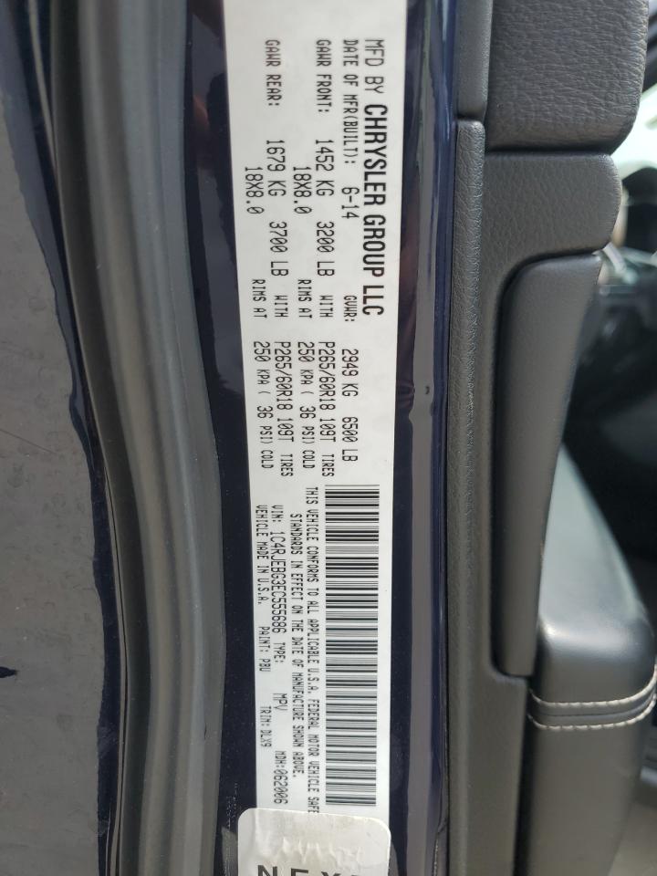 2014 Jeep Grand Cherokee Limited VIN: 1C4RJEBG3EC555686 Lot: 63656744