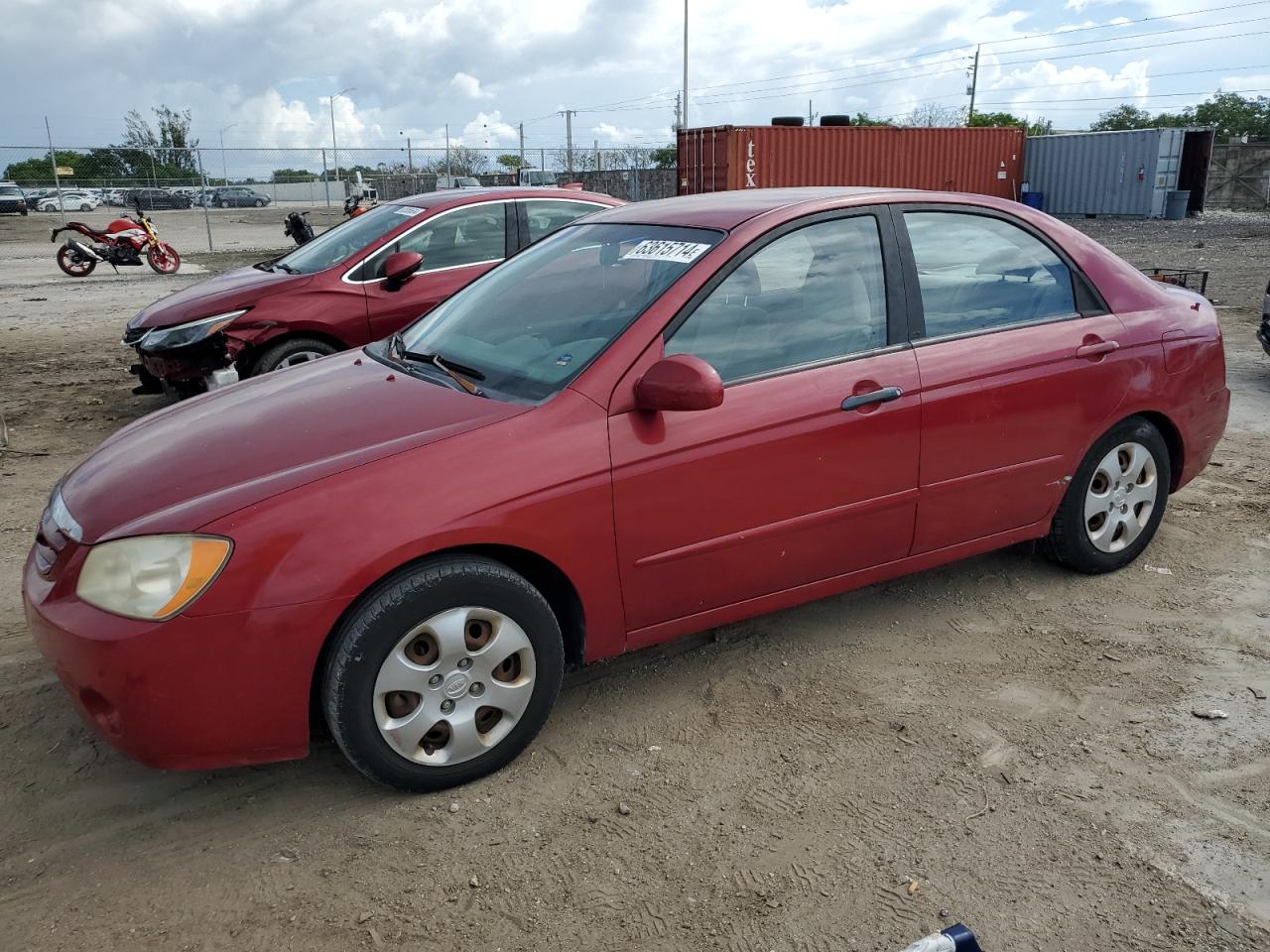 2006 Kia Spectra Lx VIN: KNAFE121X65326159 Lot: 63615714