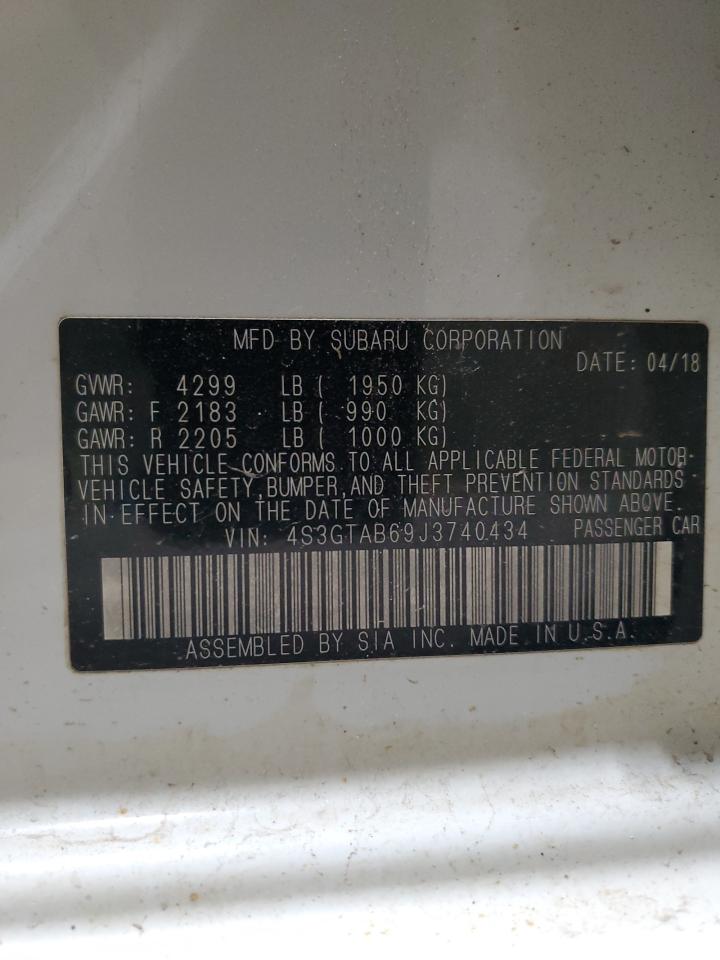 2018 Subaru Impreza Premium VIN: 4S3GTAB69J3740434 Lot: 64281424