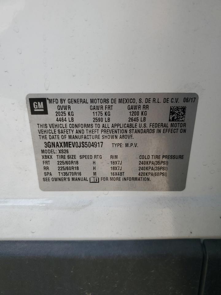 3GNAXMEV0JS504917 2018 CHEVROLET EQUINOX - Image 15