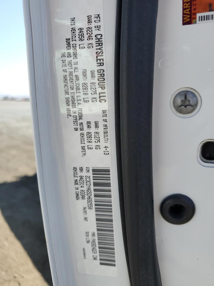 2013 Dodge Challenger Sxt VIN: 2C3CDYAG5DH692550 Lot: 61669024