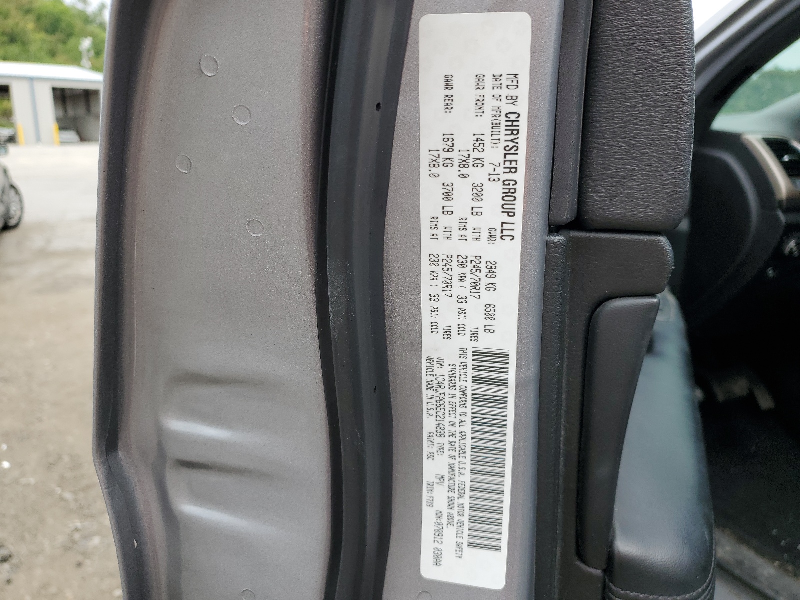 1C4RJFAG6EC214838 2014 Jeep Grand Cherokee Laredo