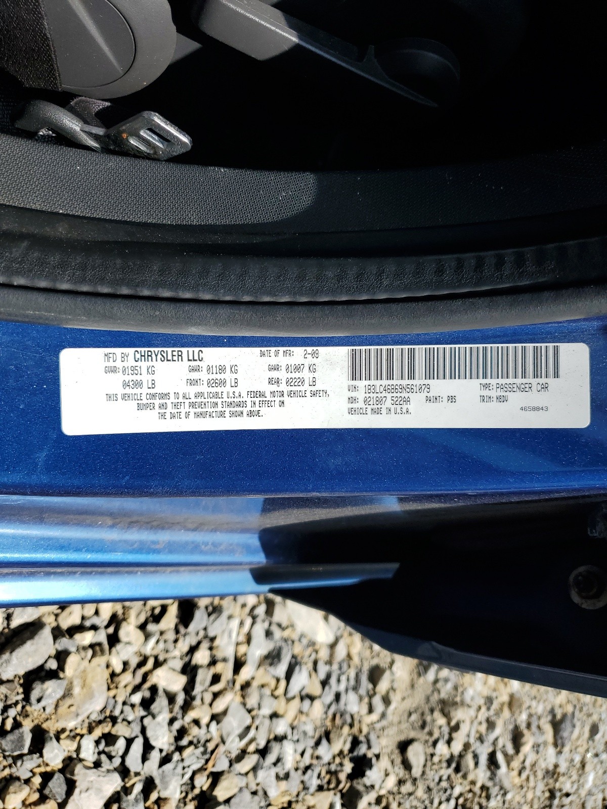 1B3LC46B69N561079 2009 Dodge Avenger Se