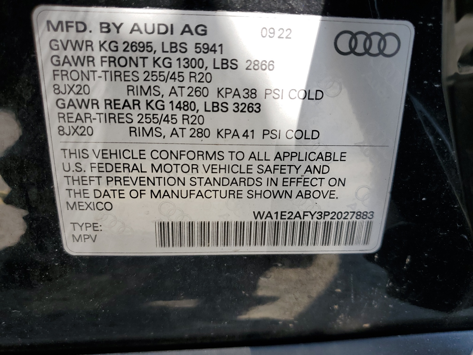 WA1E2AFY3P2027883 2023 Audi Q5 E Premium Plus 55