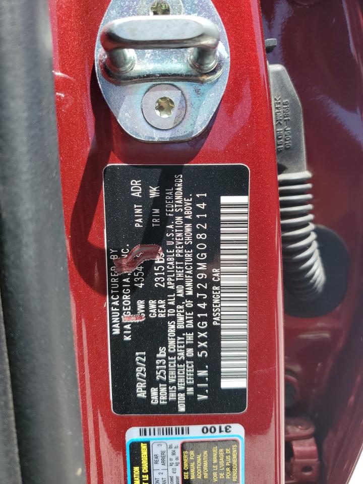 2021 Kia K5 Lxs VIN: 5XXG14J29MG082141 Lot: 61927124