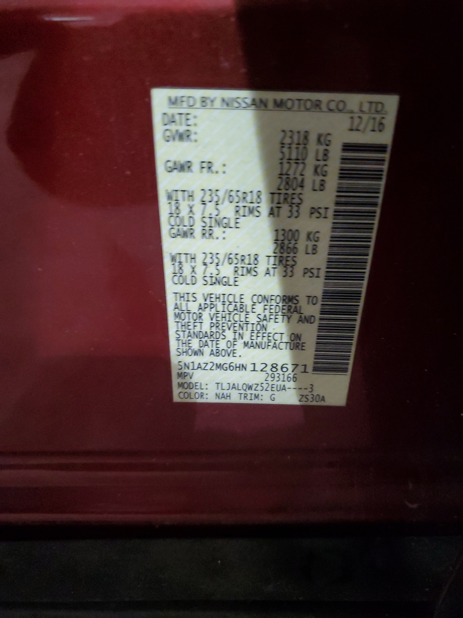 5N1AZ2MG6HN128671 2017 Nissan Murano S