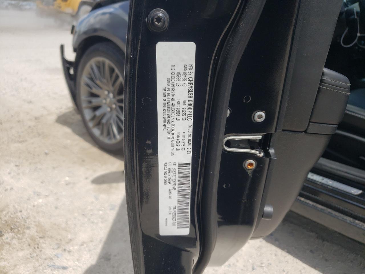 2013 Chrysler 300C Varvatos VIN: 2C3CCADT6DH741449 Lot: 64964354