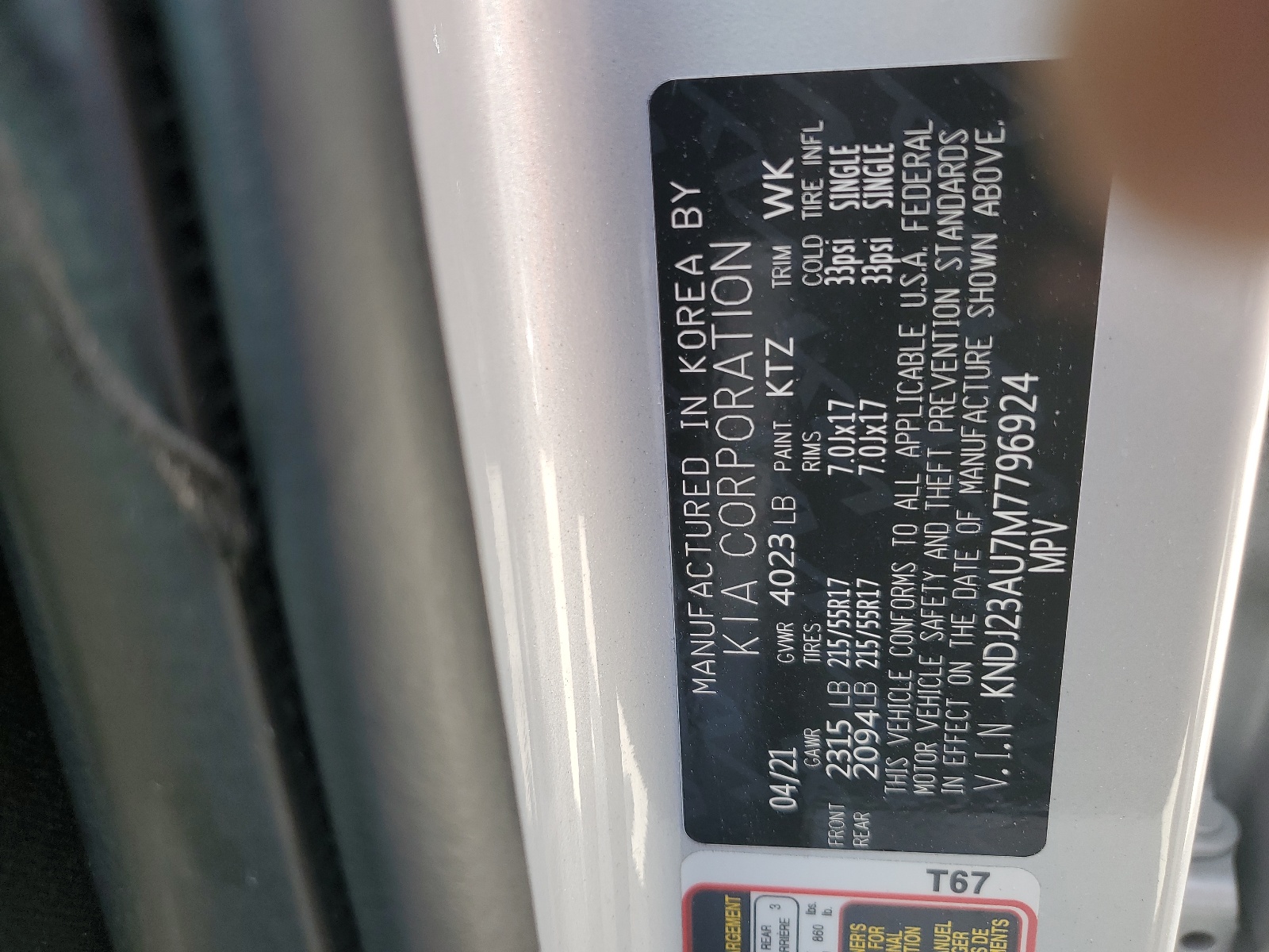 KNDJ23AU7M7796924 2021 Kia Soul Lx