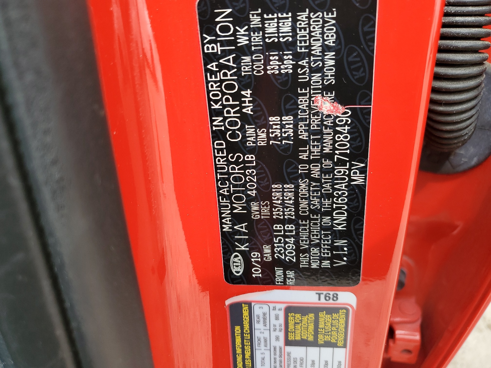 KNDJ63AU9L7108490 2020 Kia Soul Gt Line