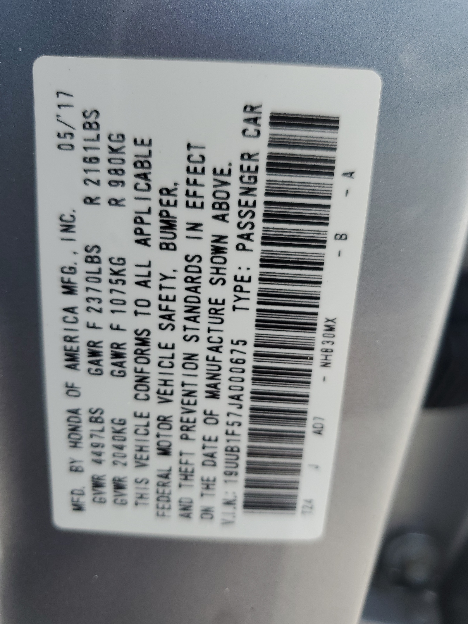 19UUB1F57JA000675 2018 Acura Tlx Tech