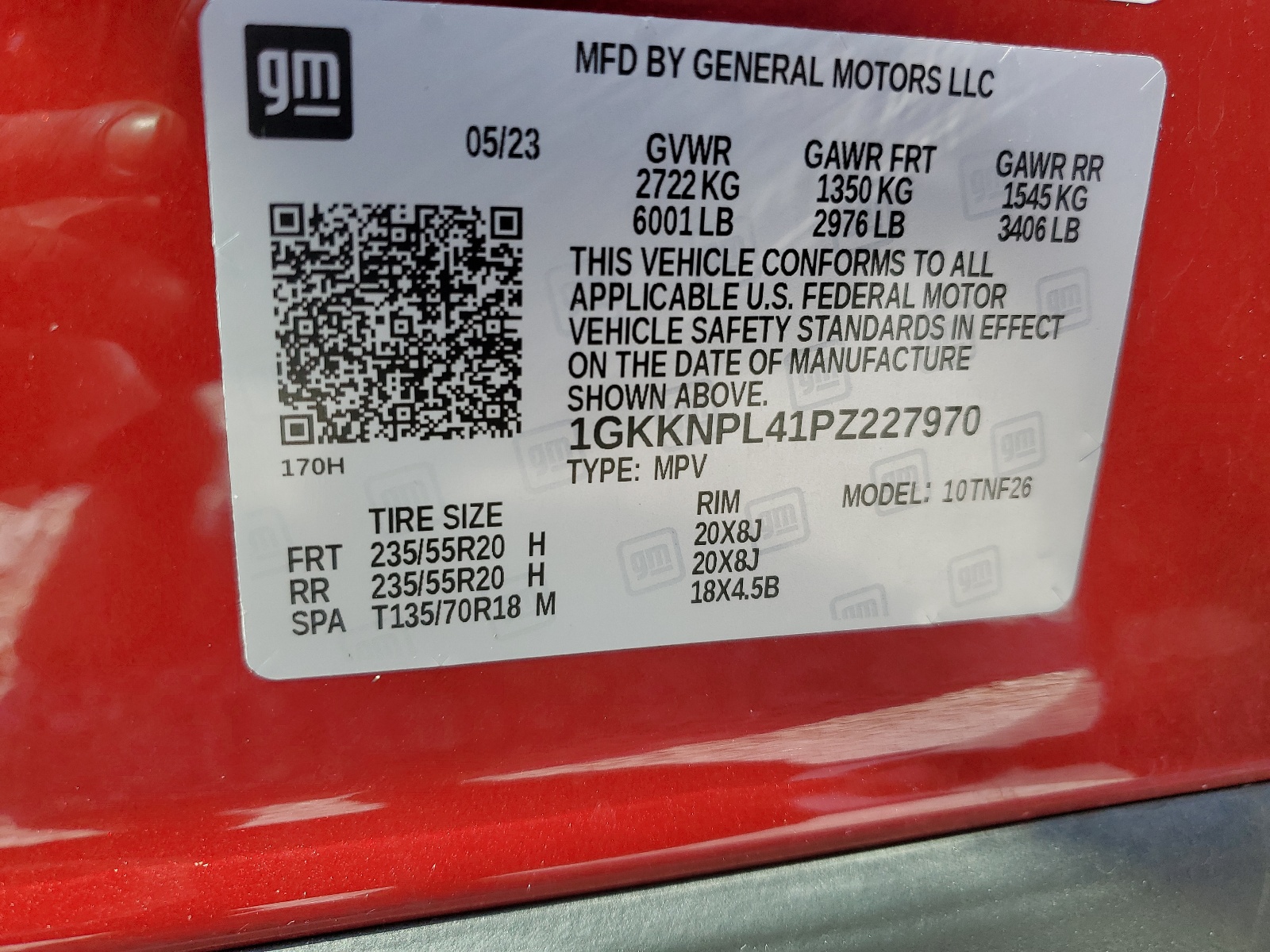 1GKKNPL41PZ227970 2023 GMC Acadia Denali