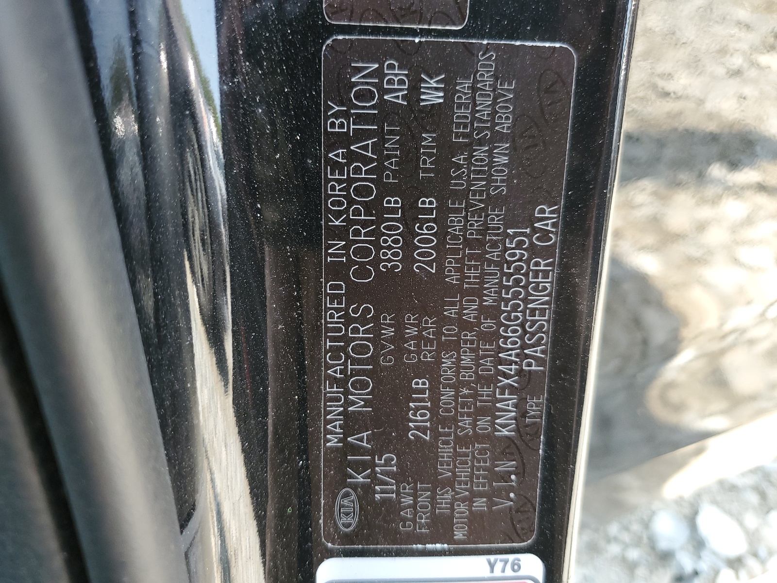 KNAFX4A66G5555951 2016 Kia Forte Lx