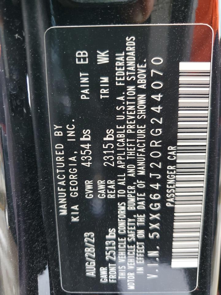 2024 Kia K5 Gt Line VIN: 5XXG64J20RG244070 Lot: 62098694