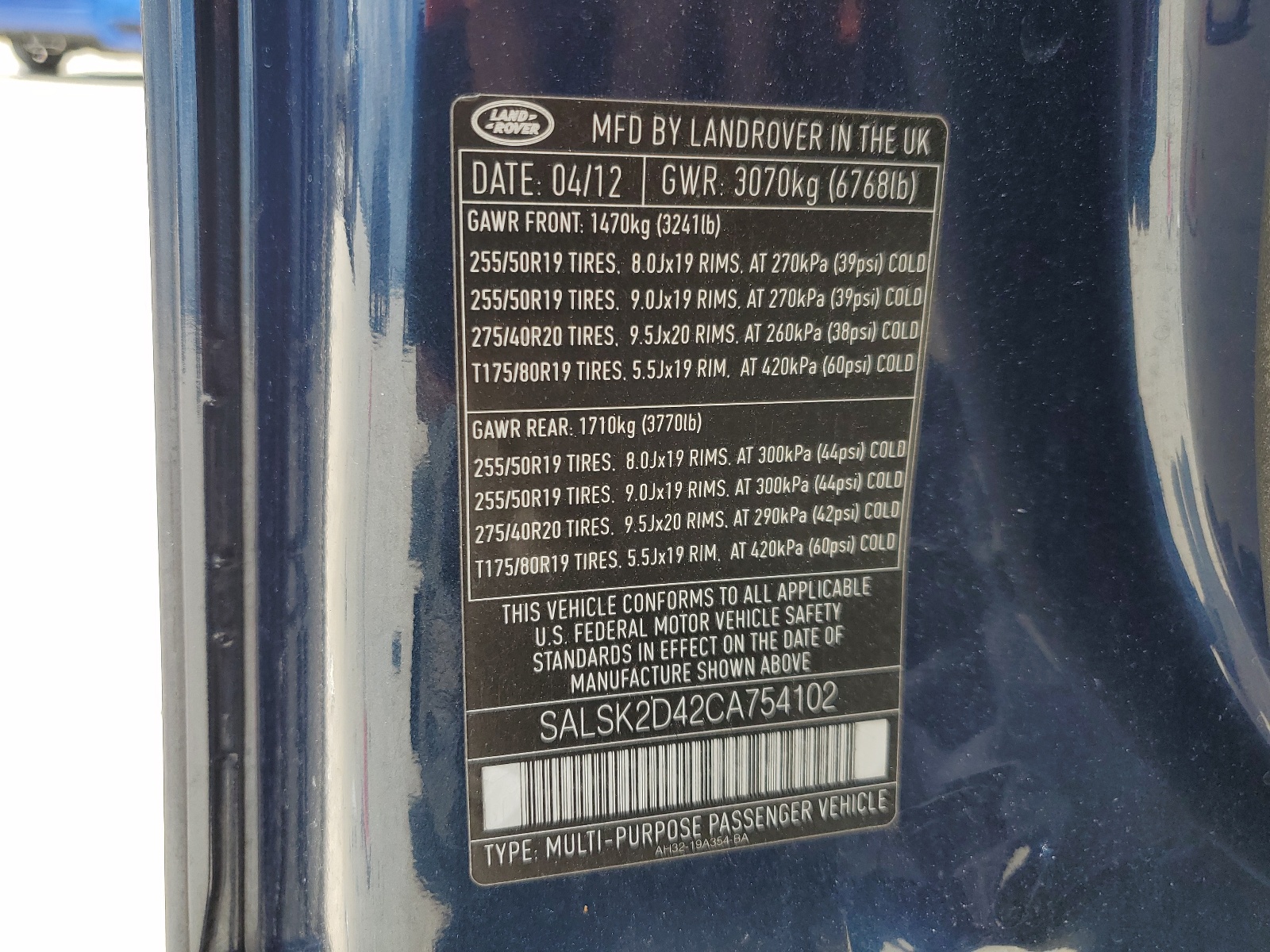 SALSK2D42CA754102 2012 Land Rover Range Rover Sport Hse Luxury