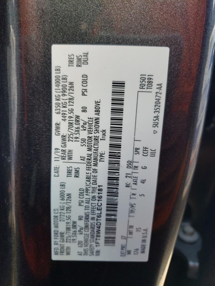 2020 Ford F450 Super Duty VIN: 1FT8W4DT6LEC16181 Lot: 65211564