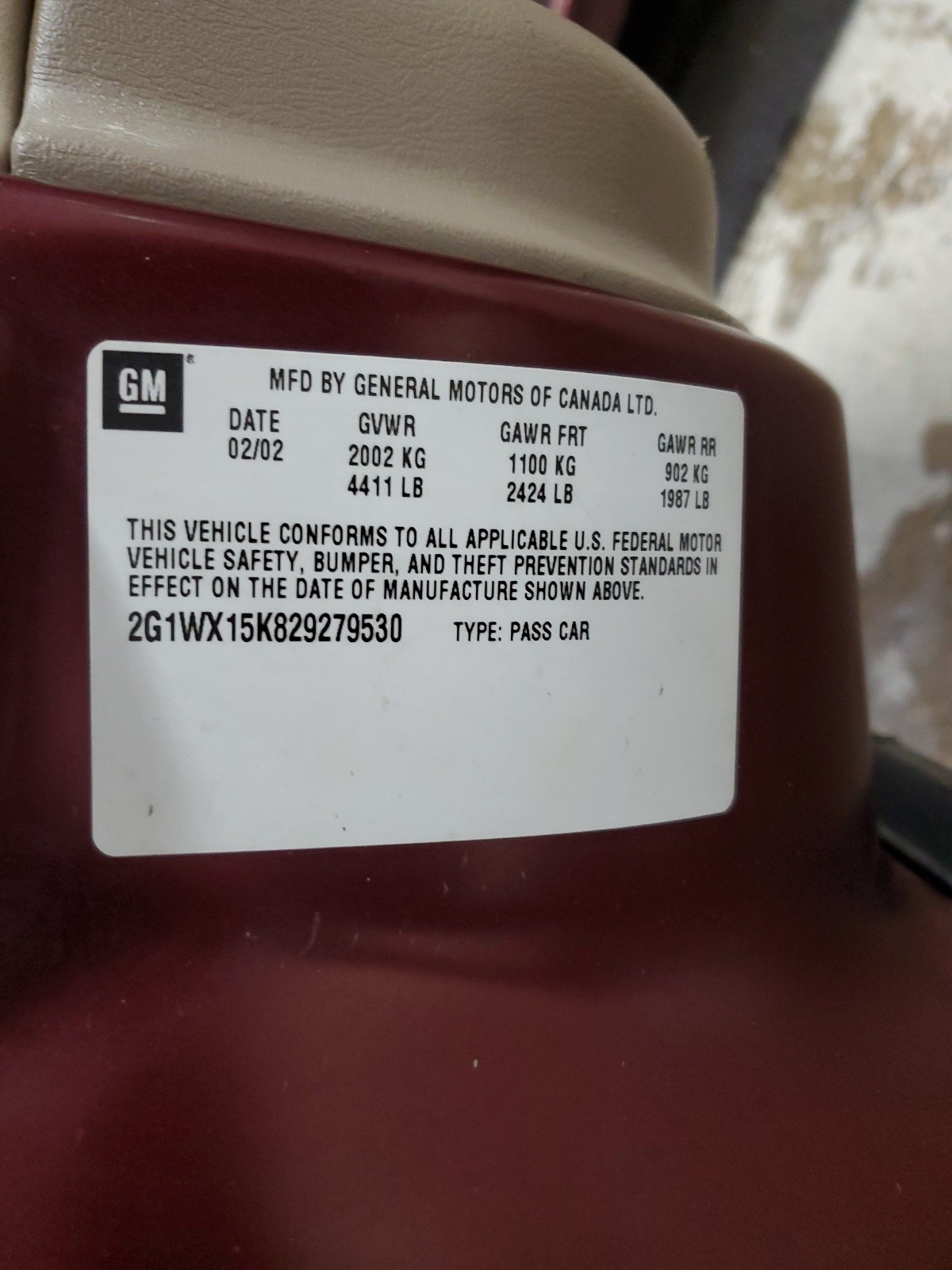 2G1WX15K829279530 2002 Chevrolet Monte Carlo Ss