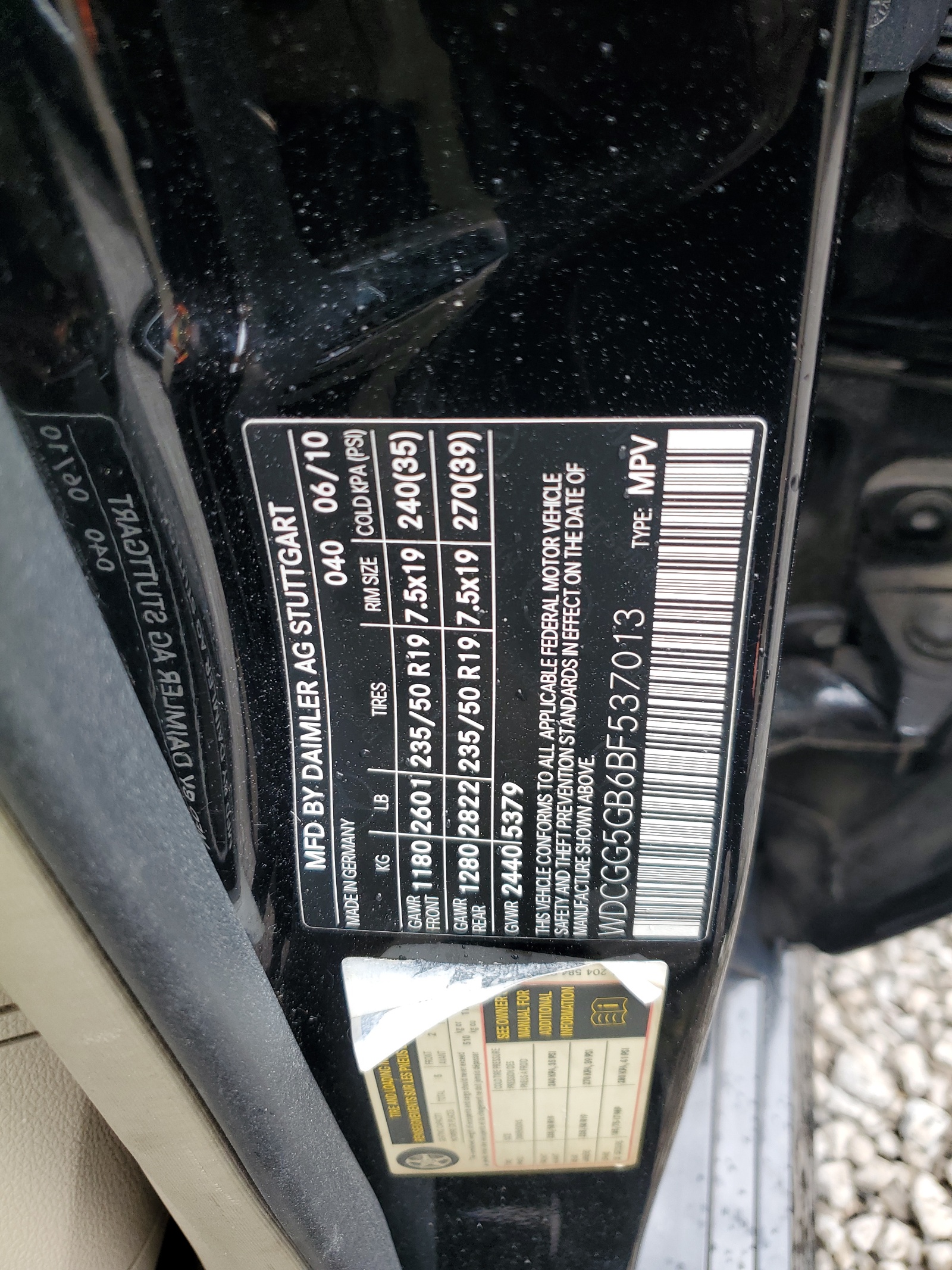 WDCGG5GB6BF537013 2011 Mercedes-Benz Glk 350