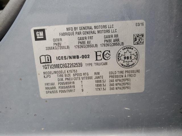 2016 GMC SIERRA K1500 SLE