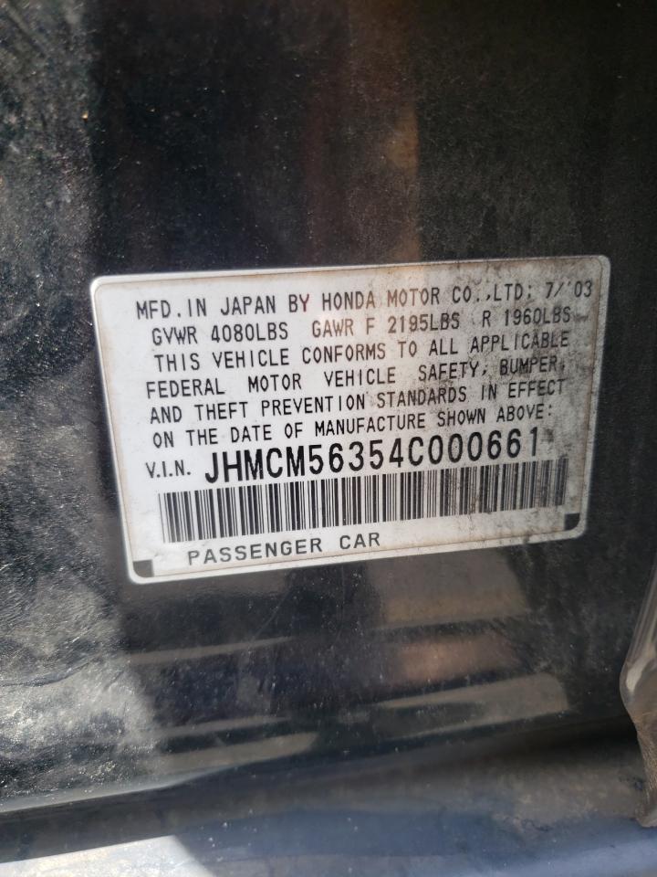 JHMCM56354C000661 2004 Honda Accord Lx