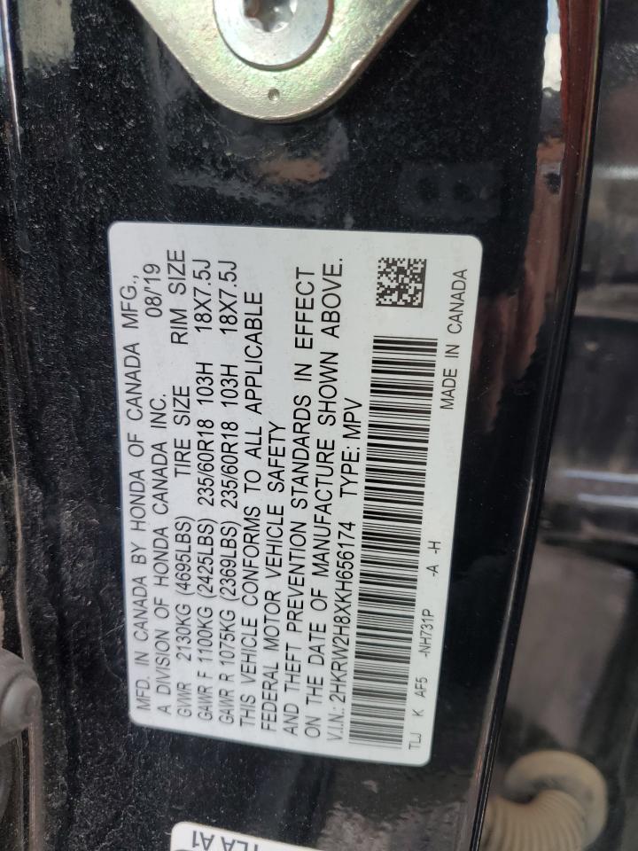 2019 Honda Cr-V Exl VIN: 2HKRW2H8XKH656174 Lot: 63596544