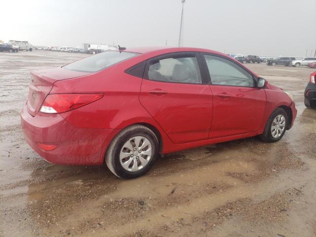  HYUNDAI ACCENT 2016 Czerwony