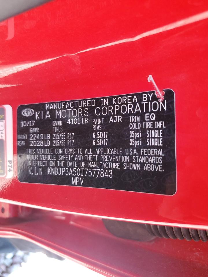 2018 Kia Soul + VIN: KNDJP3A50J7577843 Lot: 64400674