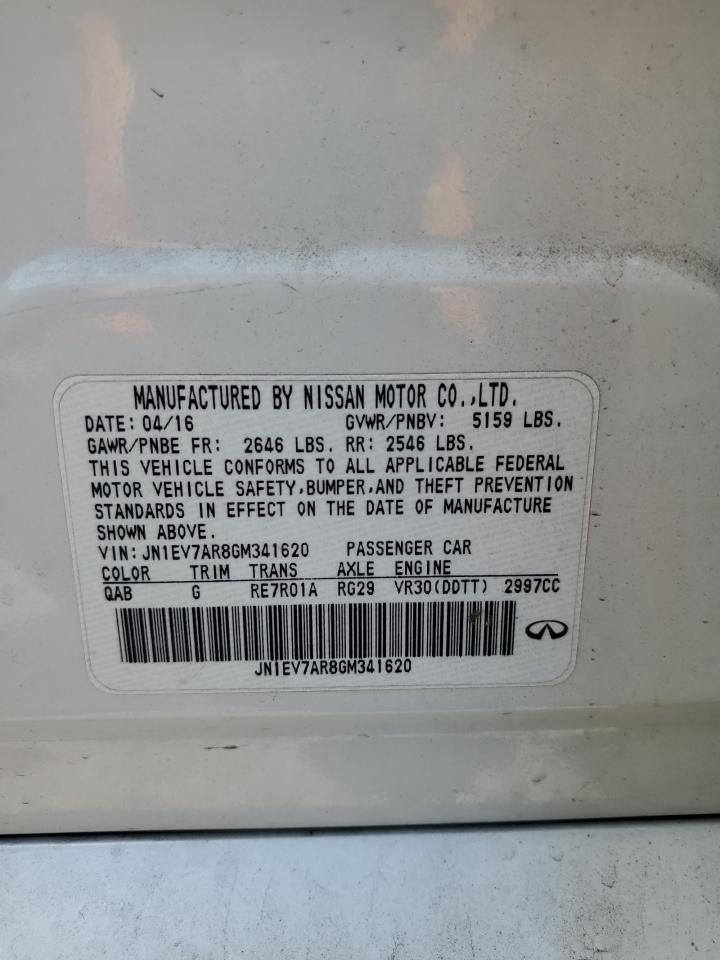 2016 Infiniti Q50 Premium VIN: JN1EV7AR8GM341620 Lot: 62862074