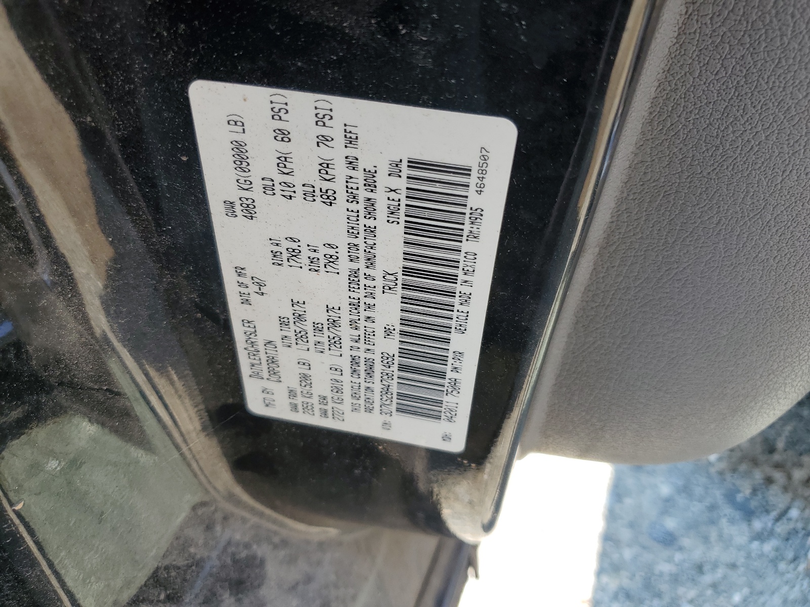 3D7KS28A47G814692 2007 Dodge Ram 2500 St