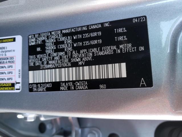 2T2BAMBA7PC010636 Lexus RX350 RX 350 BAS 16