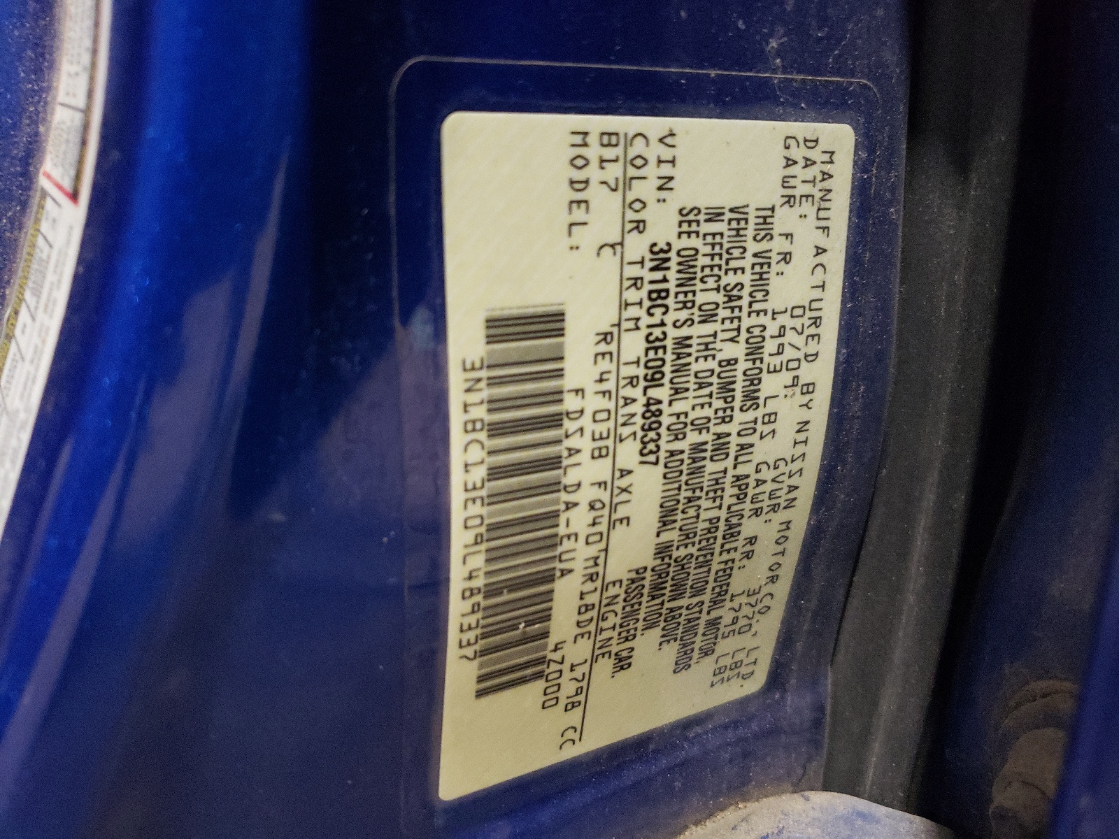 3N1BC13E09L489337 2009 Nissan Versa S