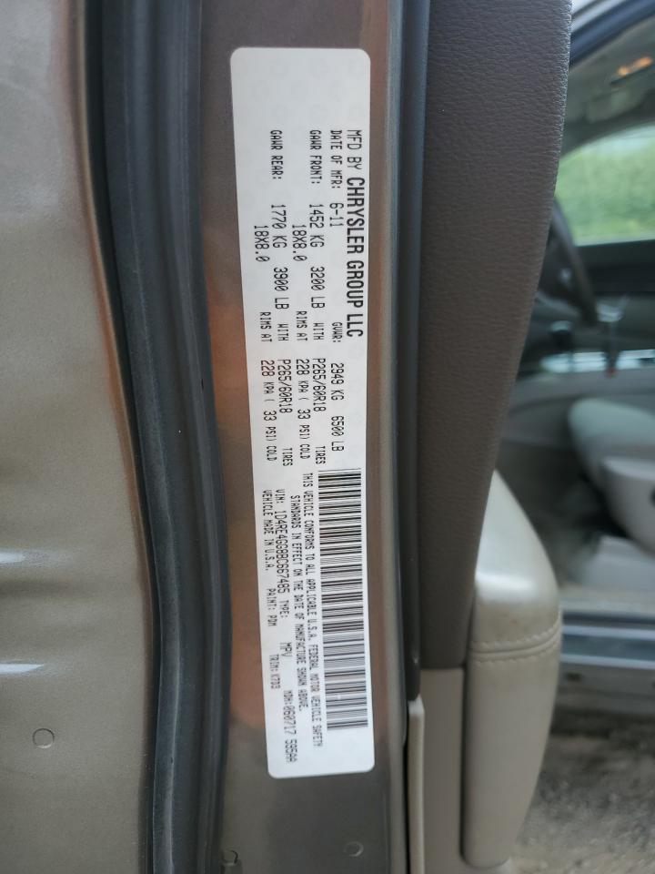 2011 Dodge Durango Crew VIN: 1D4RE4GG8BC667485 Lot: 64161824