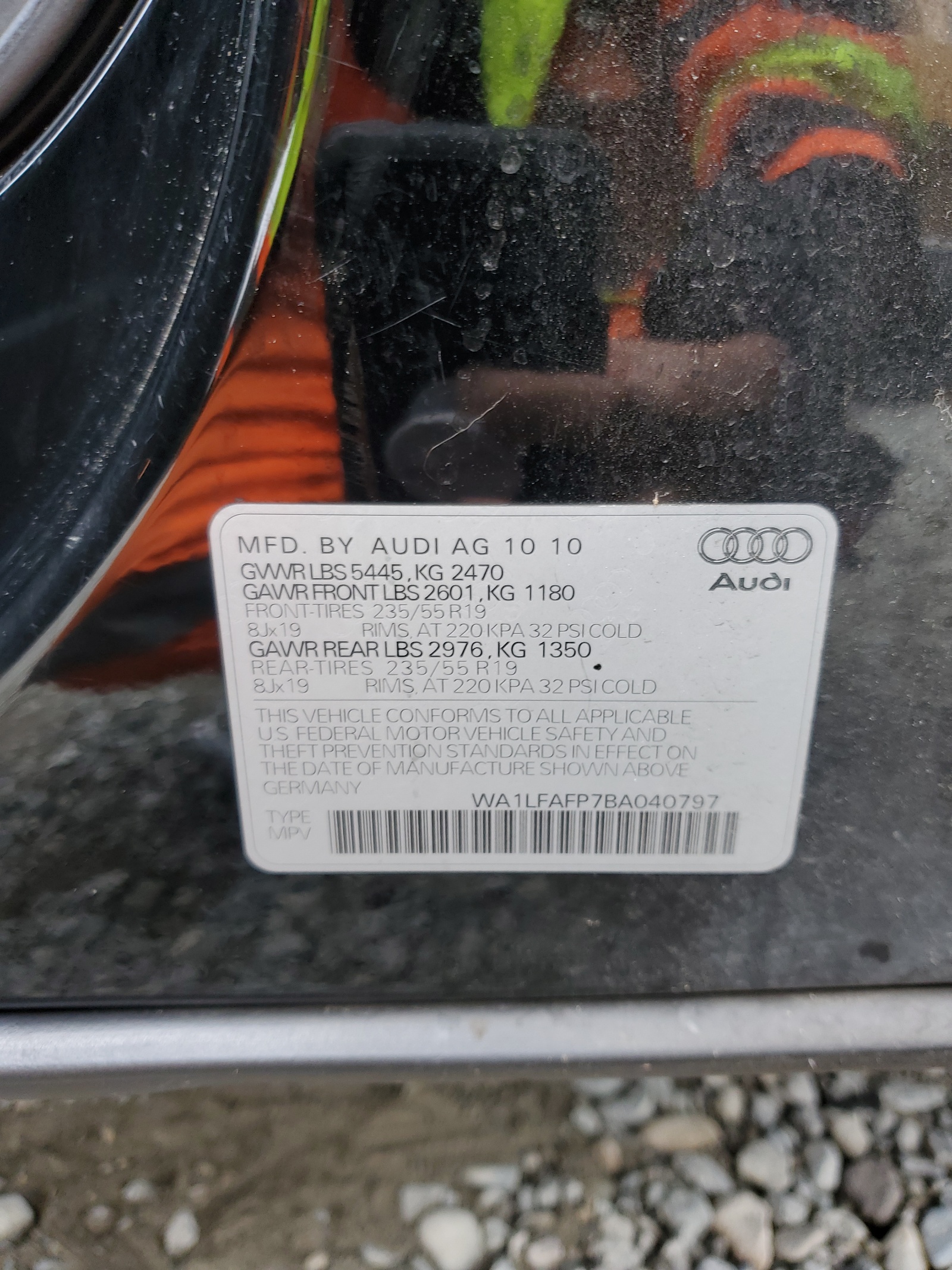 WA1LFAFP7BA040797 2011 Audi Q5 Premium Plus